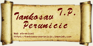 Tankosav Peruničić vizit kartica